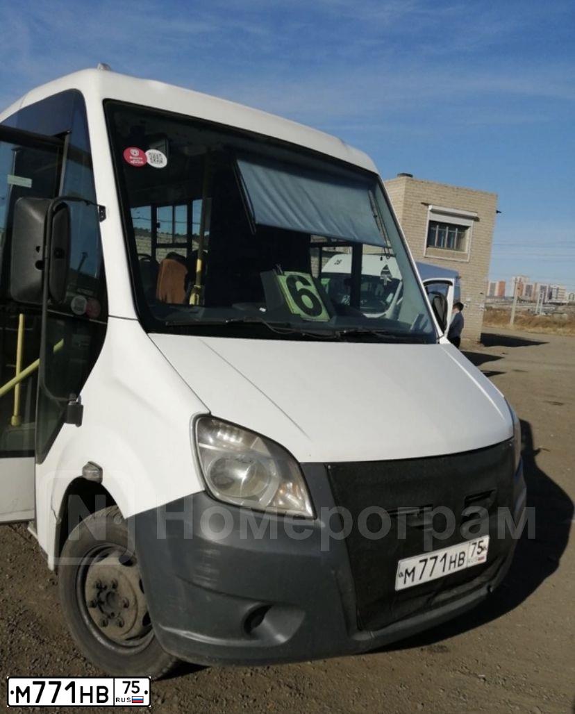 Фото автомобиля GAZ EL NEXT, 2015 — госномер М771НВ75. Цвет: Белый