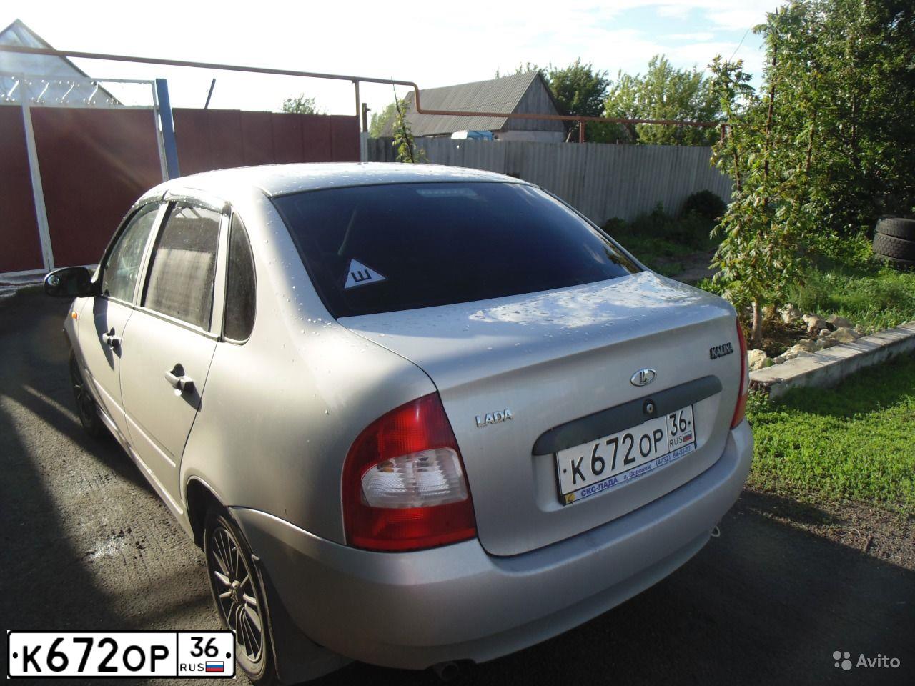 Фото автомобиля LADA 1118 KALINA, 2008 — госномер К672ОР36. Цвет: СЕРЕБРИСТЫЙ