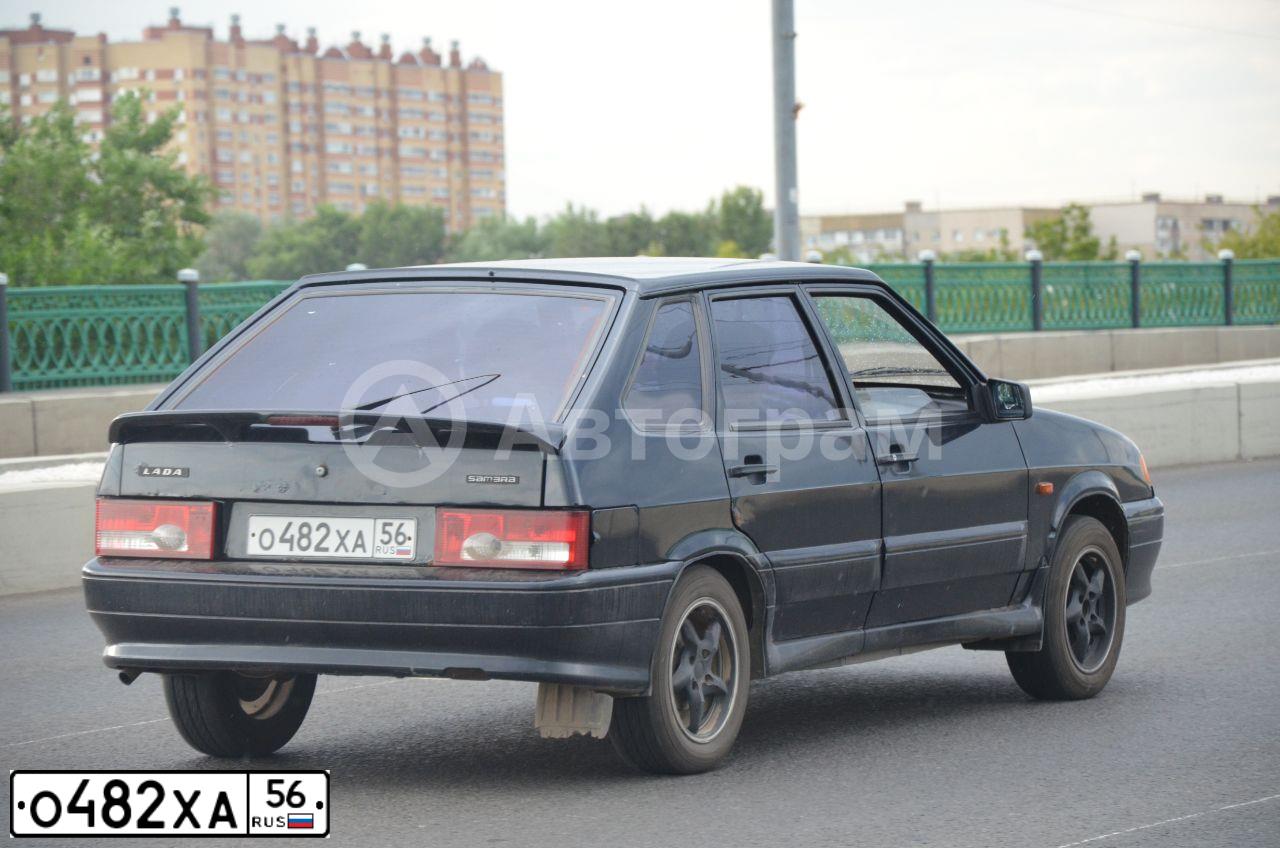 Фото автомобиля LADA 2114 SAMARA, 2008 — госномер О482ХА56. Цвет: ГРАФИТОВЫЙ МЕТАЛЛИК