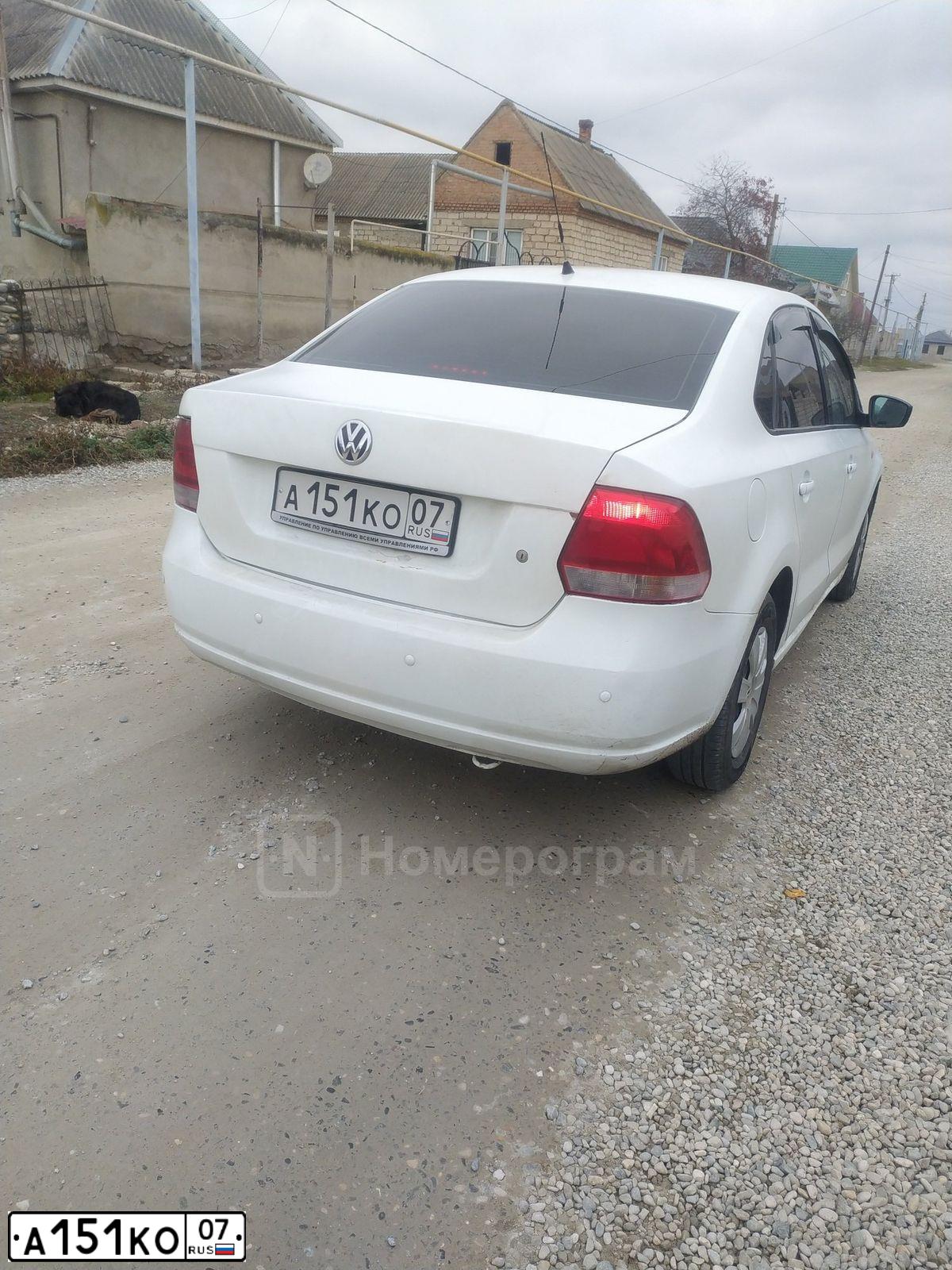 Фото автомобиля LADA 2114 SAMARA, 2014 — госномер А151КО07. Цвет: Белый