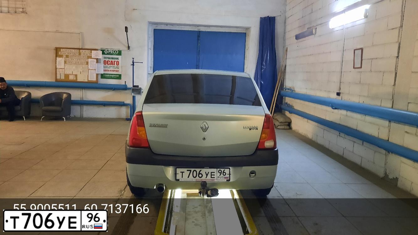 Фото автомобиля RENAULT LOGAN, 2006 — госномер Т706УЕ96. Цвет: ЗЕЛЕНЫЙ