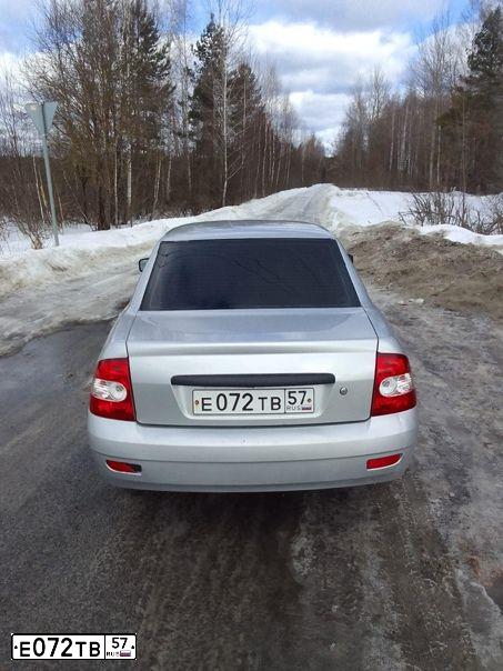 Фото автомобиля LADA 2170 PRIORA, 2007 — госномер О234ТР46. Цвет: Светло-Серебристый металлик