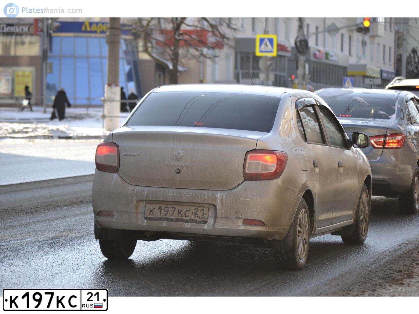 Фото автомобиля RENAULT LOGAN, 2019 — госномер К197КС21