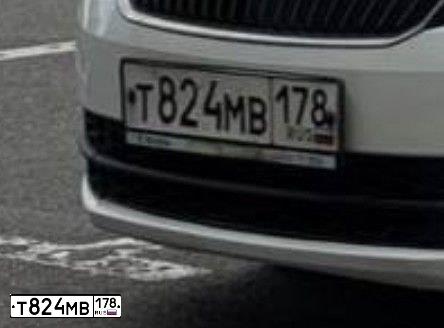 Фото автомобиля SKODA RAPID, 2015 — госномер Т824МВ178. Цвет: Белый