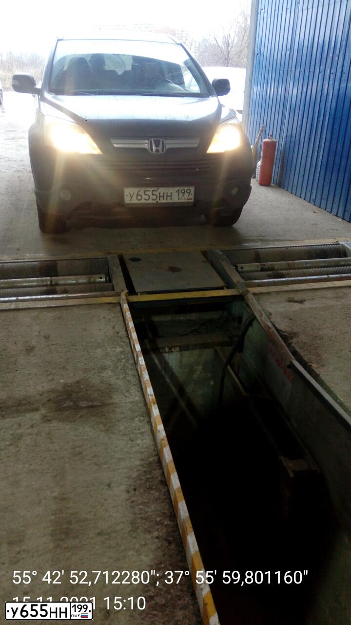 Фото автомобиля HONDA CR-V, 2008 — госномер Р342АР32. Цвет: ЧЕРНЫЙ
