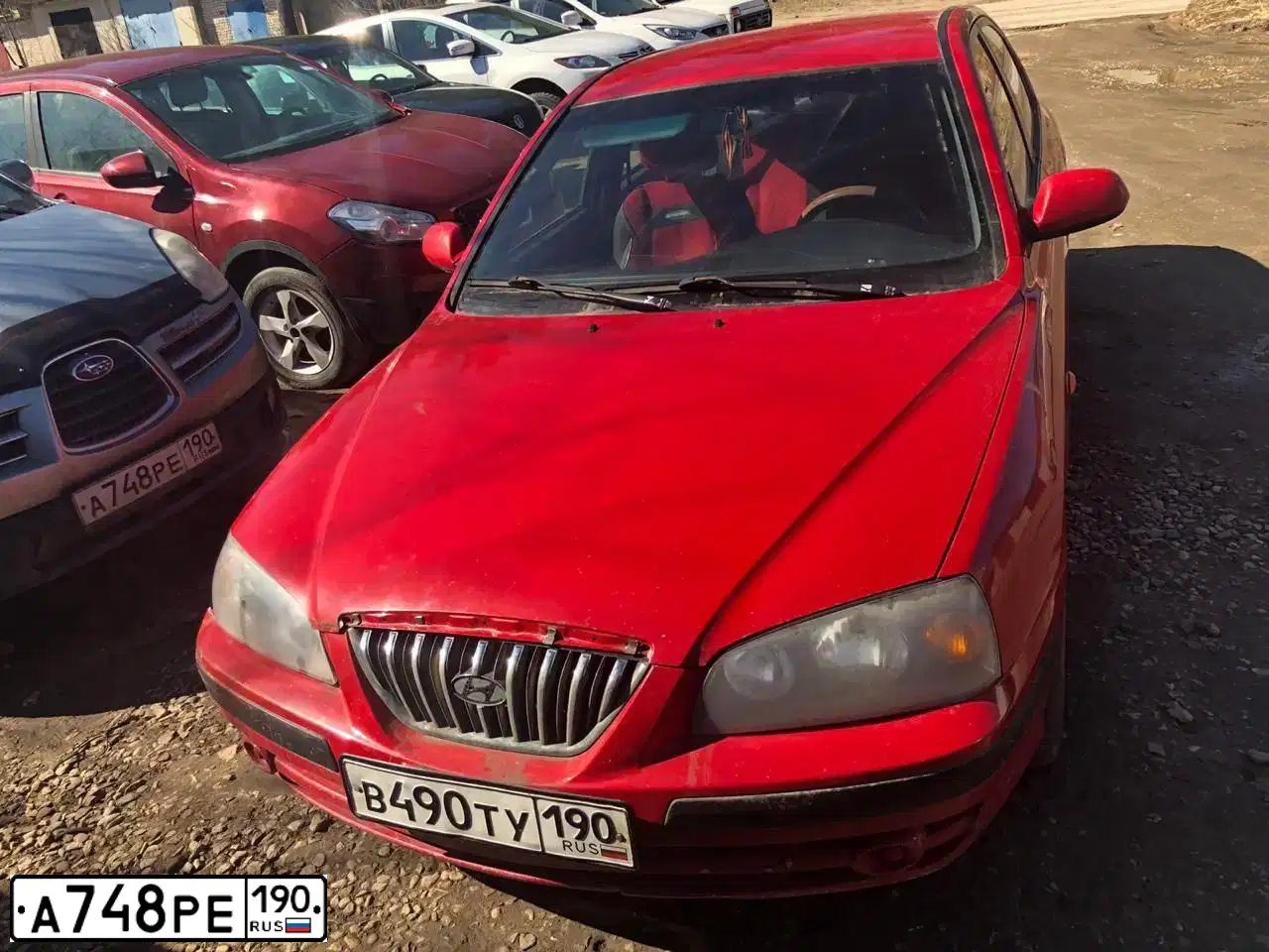 Фото автомобиля SUBARU B9 TRIBECA, 2005 — госномер А748РЕ190. Цвет: СЕРЫЙ
