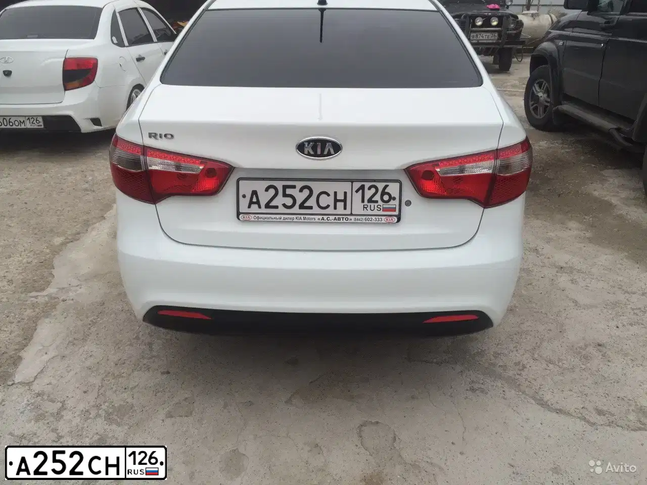 Фото автомобиля KIA RIO, 2012 — госномер С969МК07. Цвет: Белый
