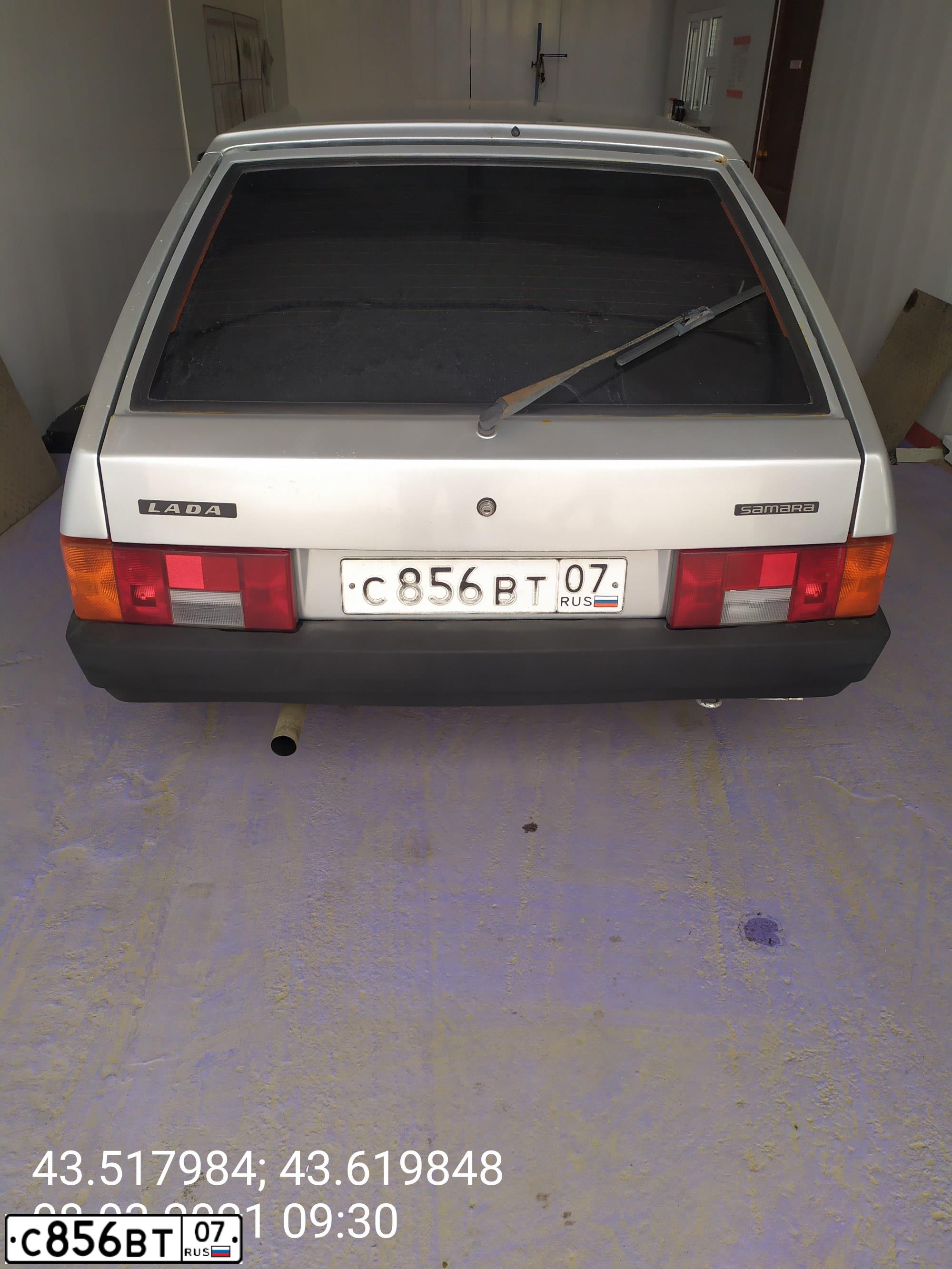Фото автомобиля LADA 2109 SAMARA, 2003 — госномер С856ВТ07. Цвет: СВЕТЛО-СЕРЕБРИСТЫЙ МЕТ.