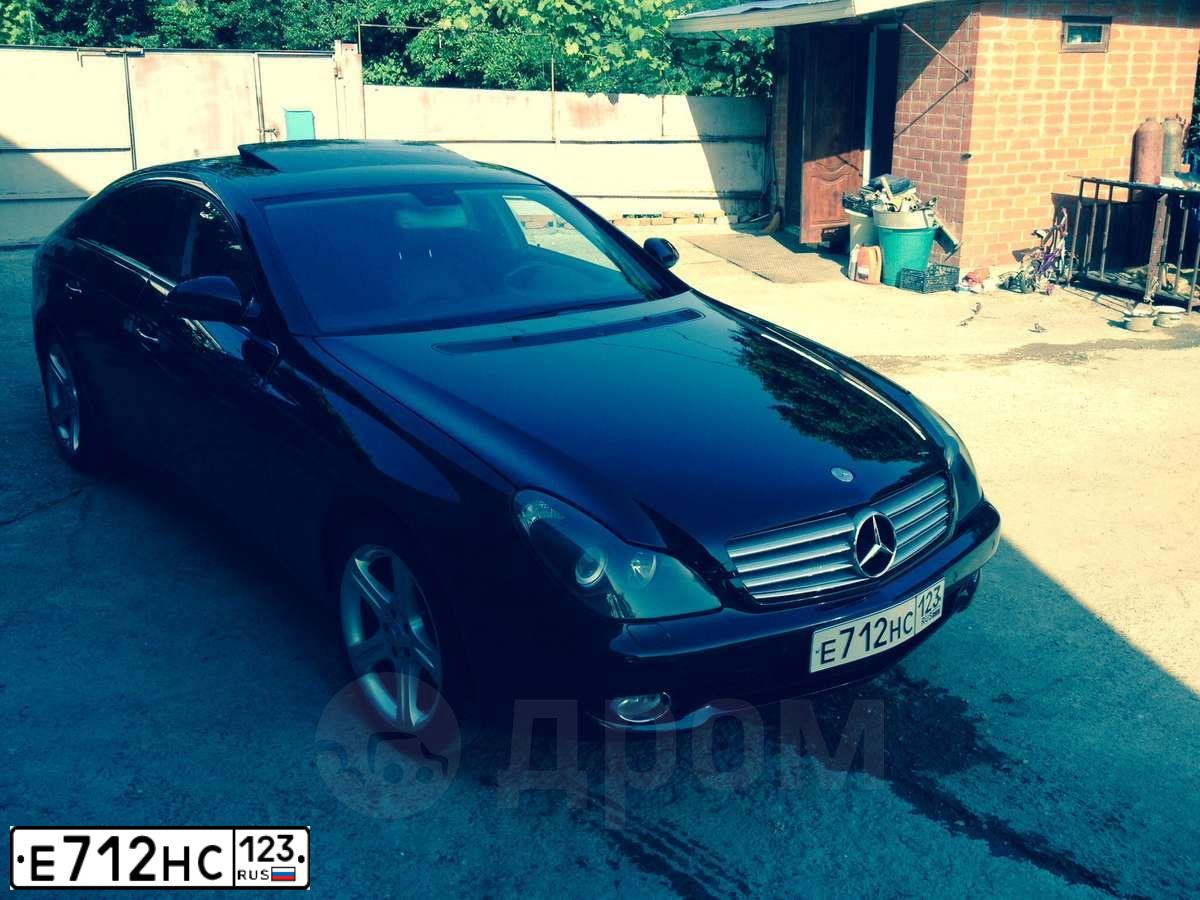 Фото автомобиля MERCEDES CLS-KLASSE, 2005 — госномер Х617КМ05. Цвет: ЧЕРНЫЙ