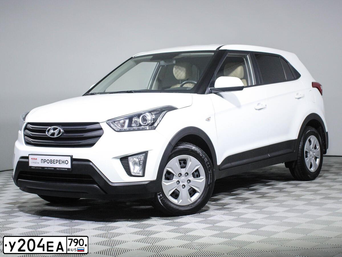 Фото автомобиля HYUNDAI CRETA, 2020 — госномер К868ОУ797. Цвет: Белый