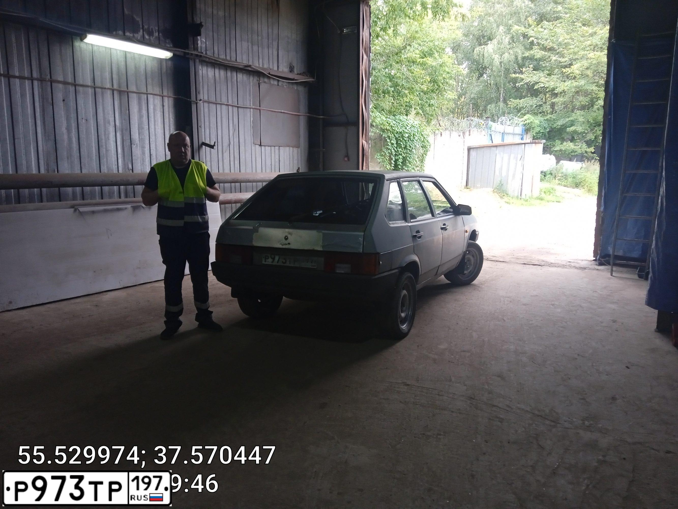 Фото автомобиля ВАЗ 21093, 2002 — госномер К852ТО790. Цвет: СЕРЫЙ