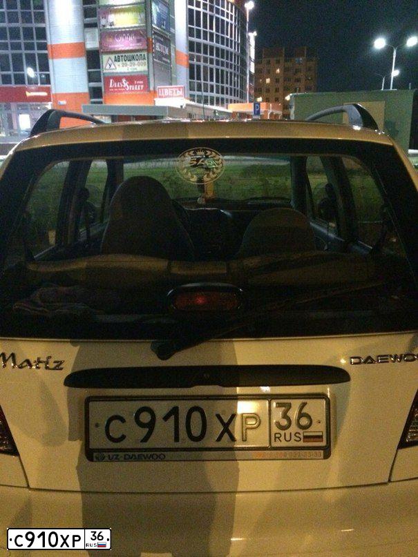 Фото автомобиля DAEWOO MATIZ, 2013 — госномер С910ХР36. Цвет: БЕЛО-ДЫМЧАТЫЙ