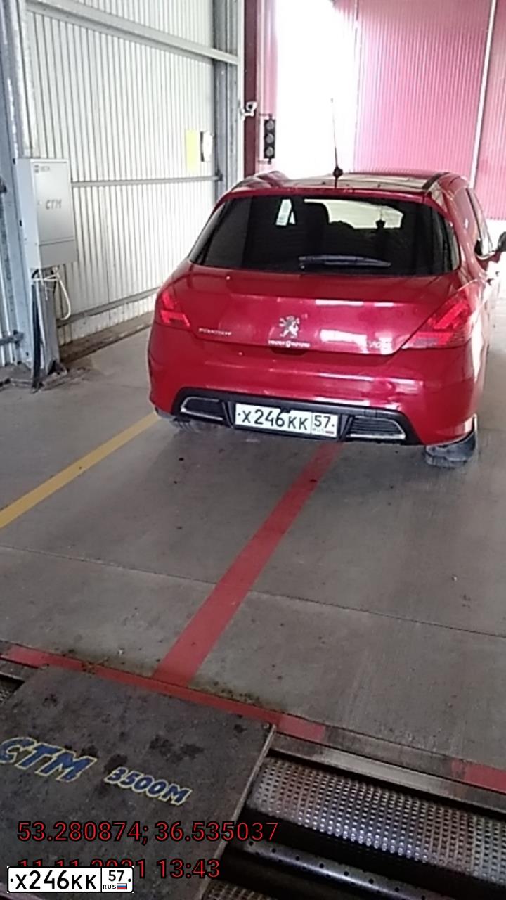 Фото автомобиля PEUGEOT T 308, 2008 — госномер Е009ЕТ71. Цвет: Красный