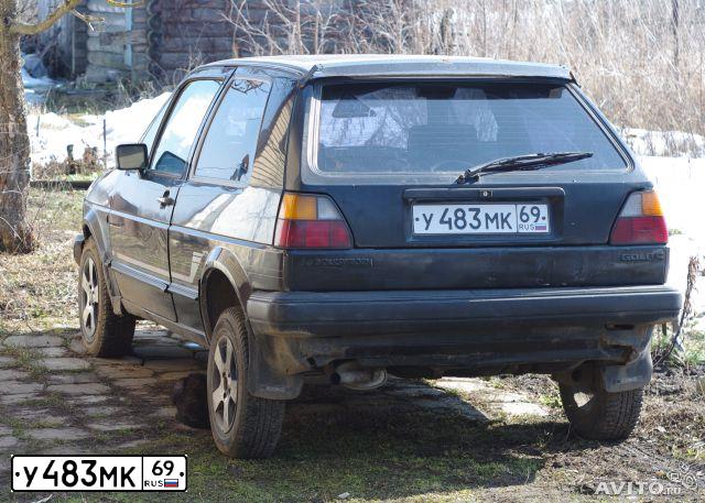 Фото автомобиля VOLKSWAGEN GOLF, 1985 — госномер У483МК69