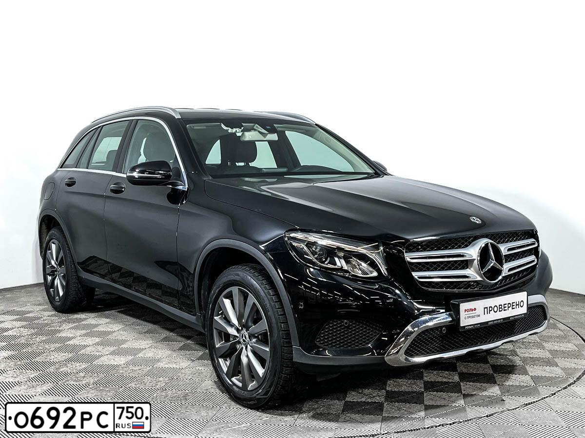 Фото автомобиля MERCEDES GLC-KLASSE, 2017 — госномер О692РС750. Цвет: ЧЕРНЫЙ