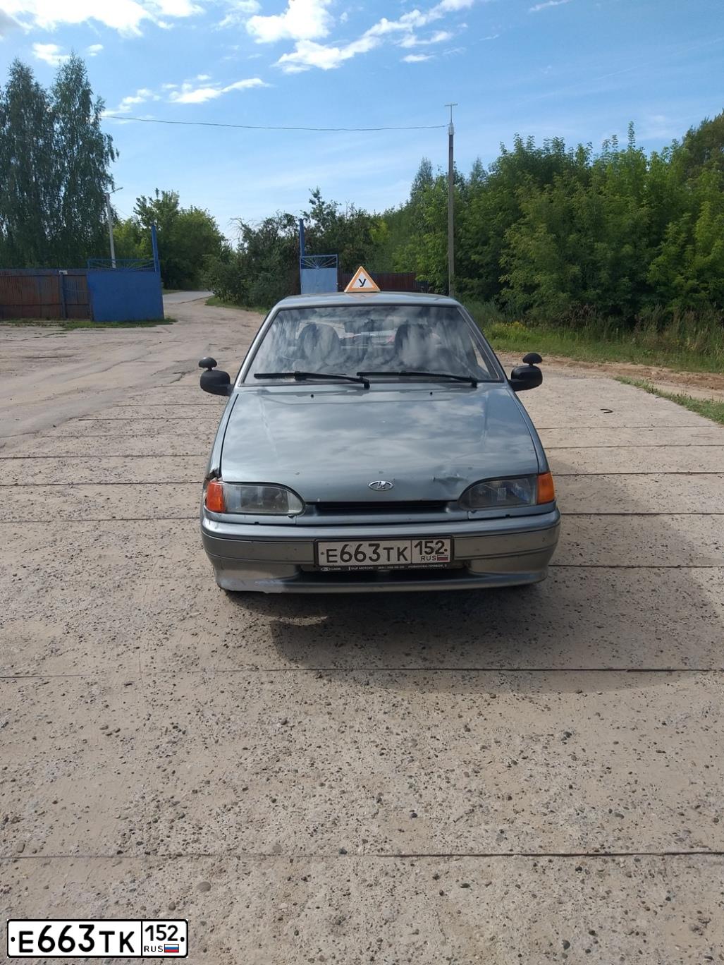 Фото автомобиля LADA 2114 SAMARA, 2011 — госномер Е663ТК152. Цвет: СЕРО-ЗЕЛЕНЫЙ
