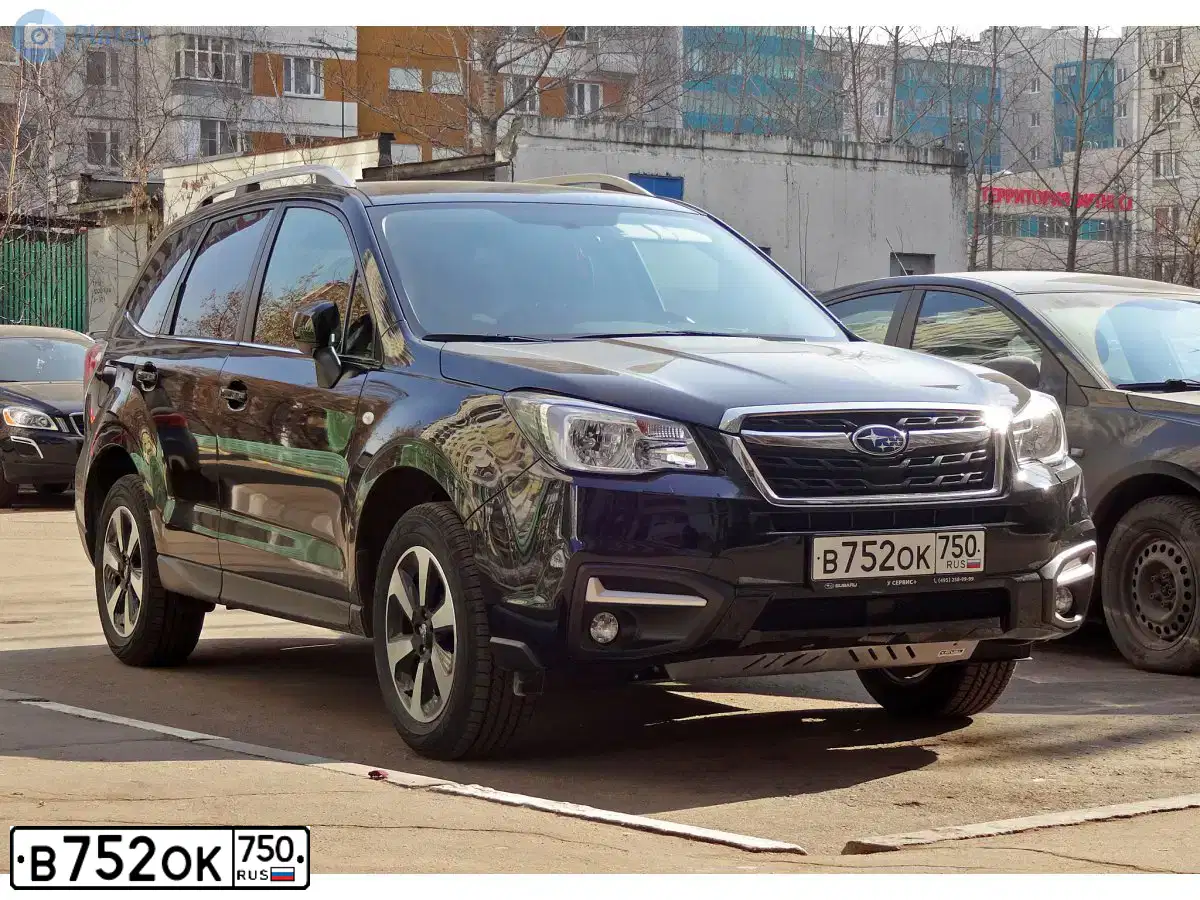 Фото автомобиля SUBARU FORESTER, 2016 — госномер Х286ЕВ37. Цвет: ЧЕРНЫЙ