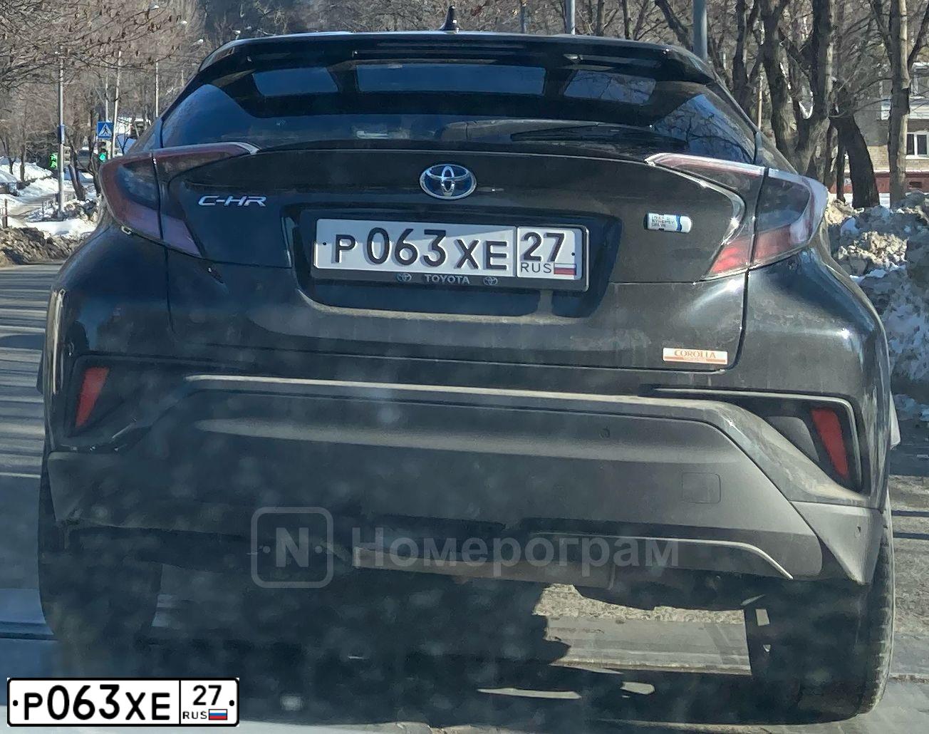 Фото автомобиля TOYOTA C-HR, 2017 — госномер Р063ХЕ27