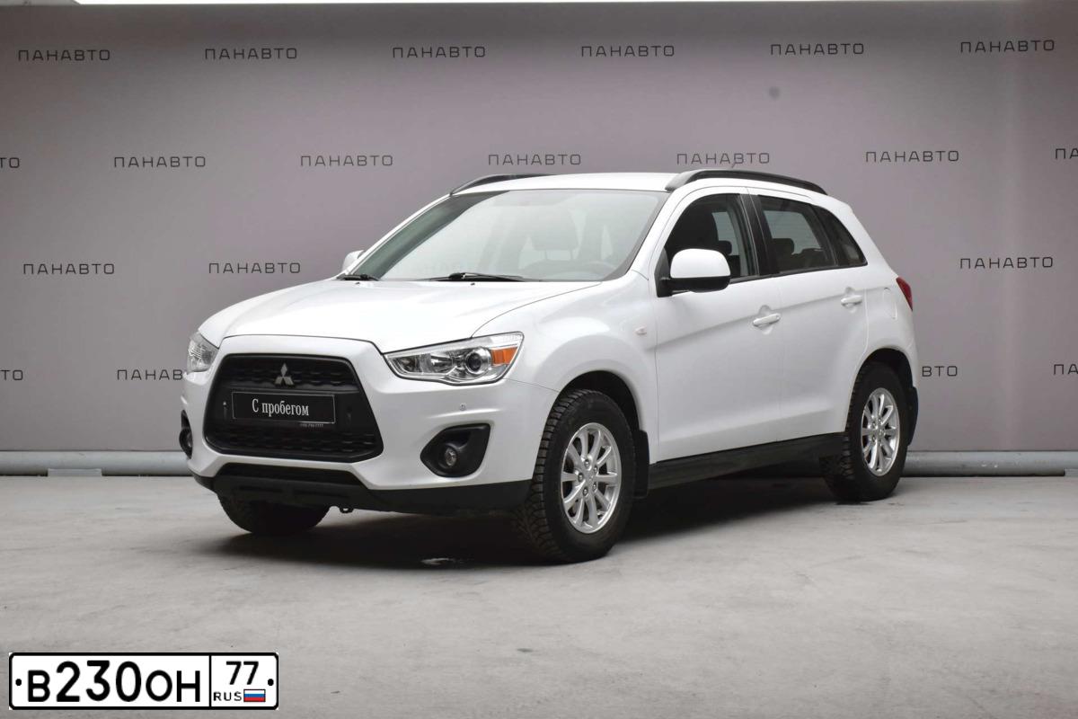 Фото автомобиля MITSUBISHI ASX, 2013 — госномер В230ОН77. Цвет: Белый