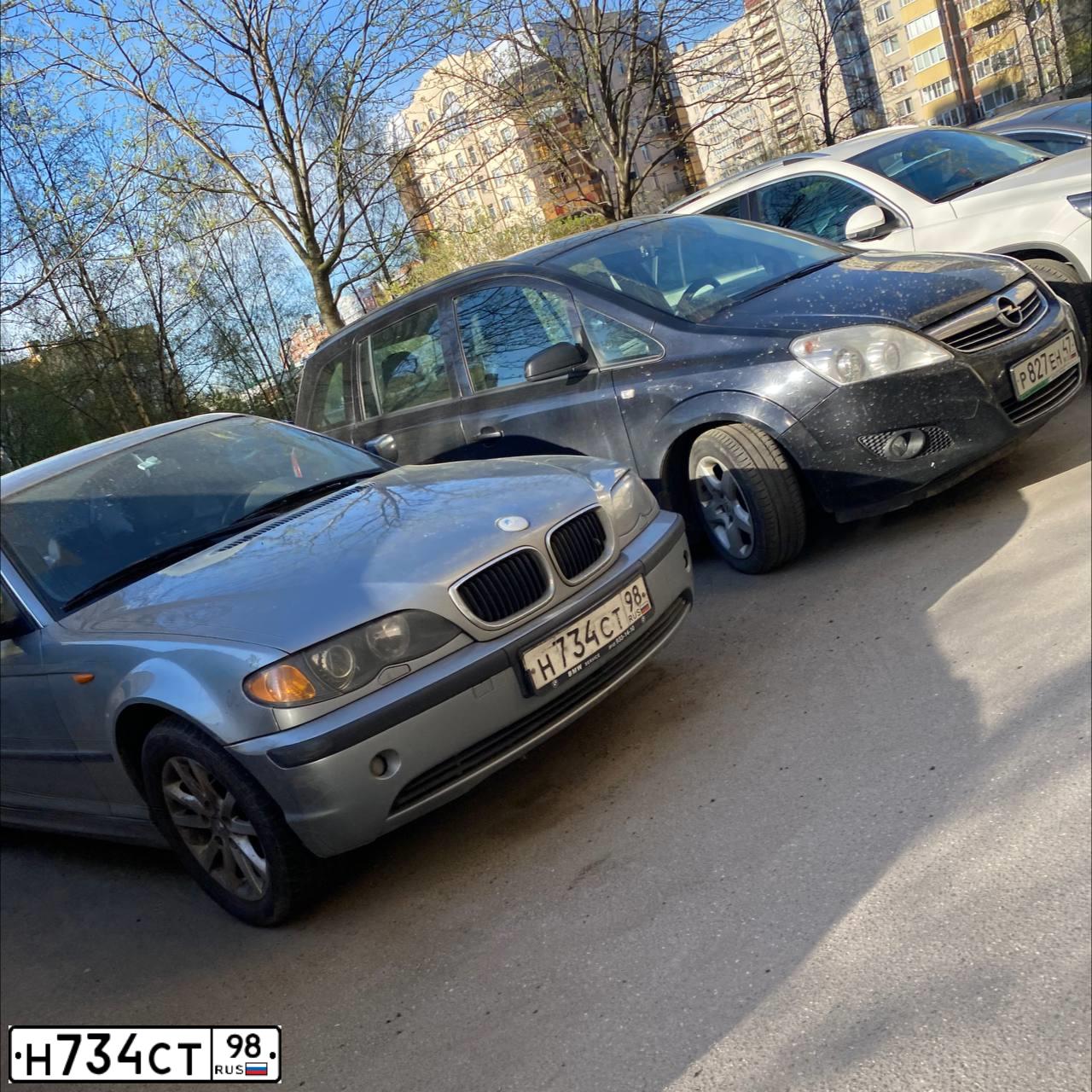 Фото автомобиля BMW SERIE 3, 2004 — госномер Н734СТ98