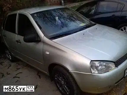 Фото автомобиля LADA 1118 KALINA, 2007 — госномер М865УК177. Цвет: БЕЛО-ЖЕЛТЫЙ