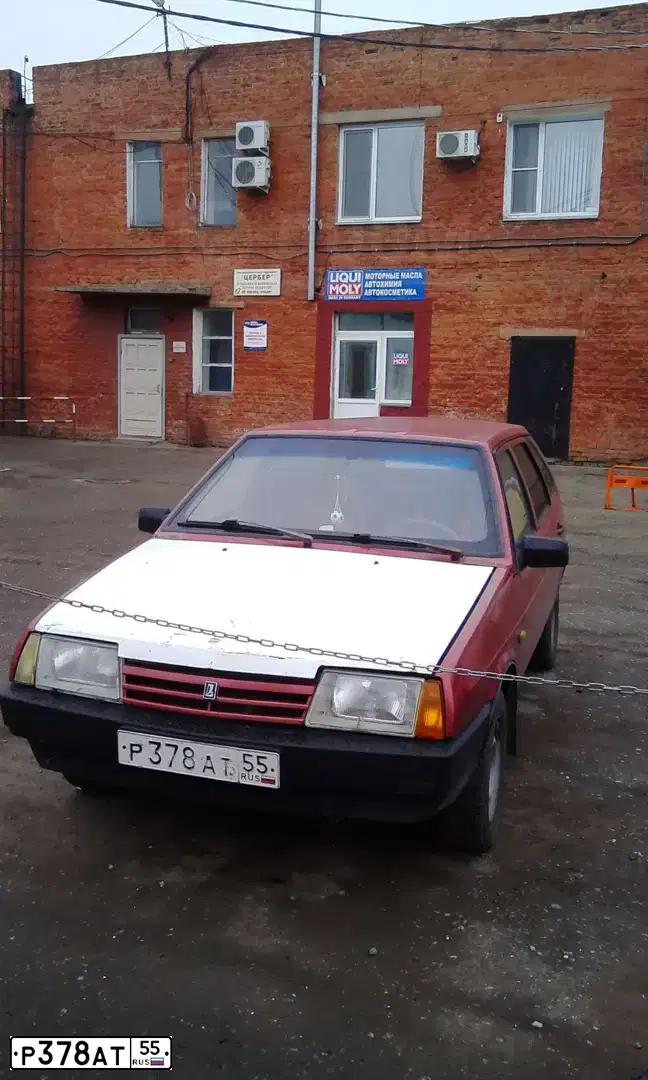 Фото автомобиля LADA 2109 SAMARA, 1997 — госномер Р378АТ55. Цвет: Красный