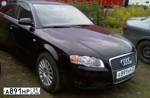 Фото автомобиля AUDI A4, 2005 — госномер Х822НТ152. Цвет: ЧЕРНЫЙ