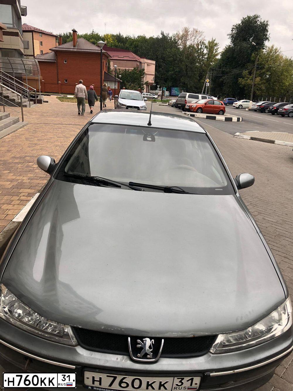 Фото автомобиля PEUGEOT 406, 2004 — госномер Н760КК31. Цвет: СЕРЫЙ