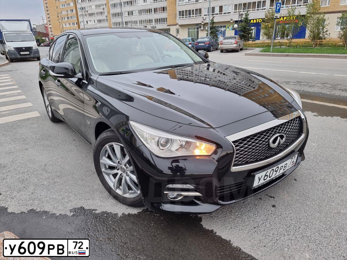Фото автомобиля INFINITI Q50, 2015 — госномер У982АВ196. Цвет: ЧЕРНЫЙ