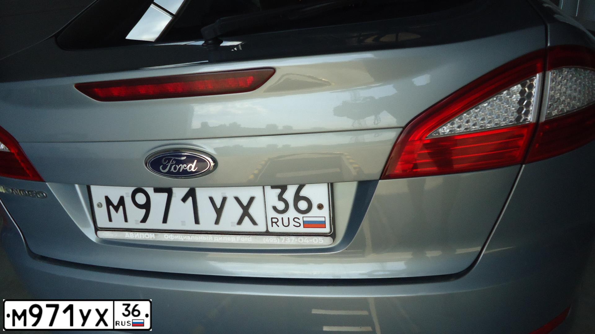 Фото автомобиля FORD MONDEO, 2008 — госномер М971УХ36. Цвет: СЕРЫЙ