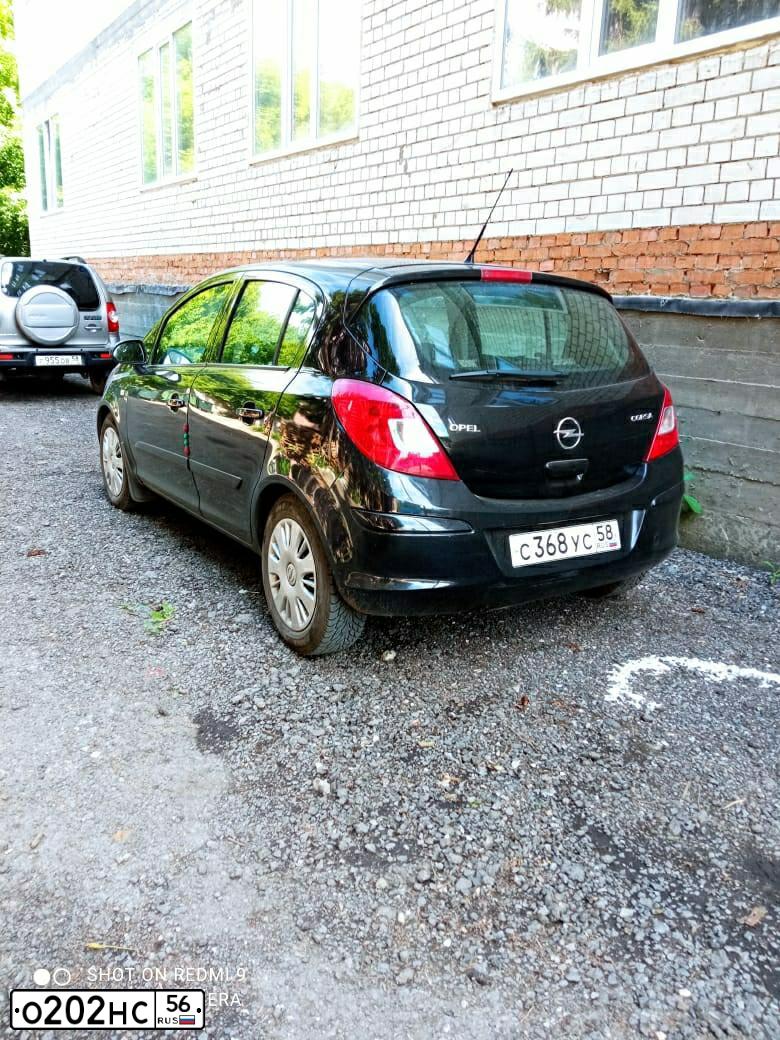 Фото автомобиля OPEL CORSA, 2007 — госномер К937РВ164. Цвет: ЧЕРНЫЙ