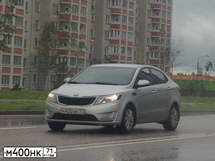 Фото автомобиля LADA 1118 KALINA, 2009 — госномер М400НК71. Цвет: ЧЕРНЫЙ