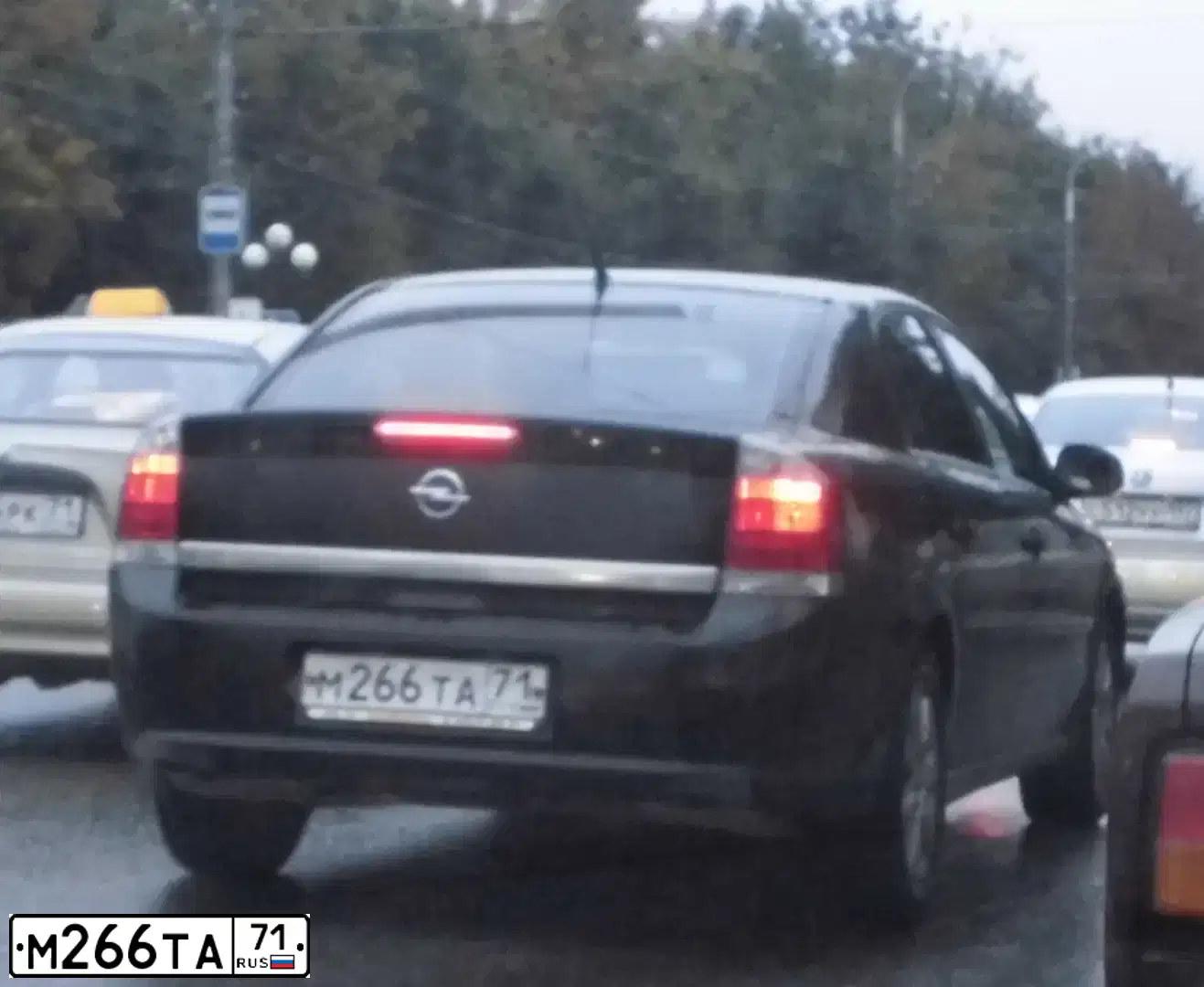Фото автомобиля OPEL VECTRA, 2006 — госномер М266ТА71. Цвет: ЧЕРНЫЙ