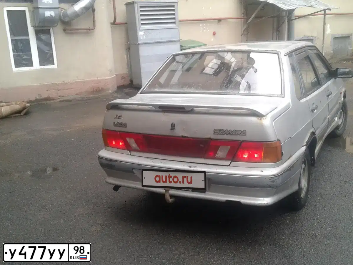 Фото автомобиля LADA 2115 SAMARA, 2002 — госномер У477УУ98. Цвет: Серебристый