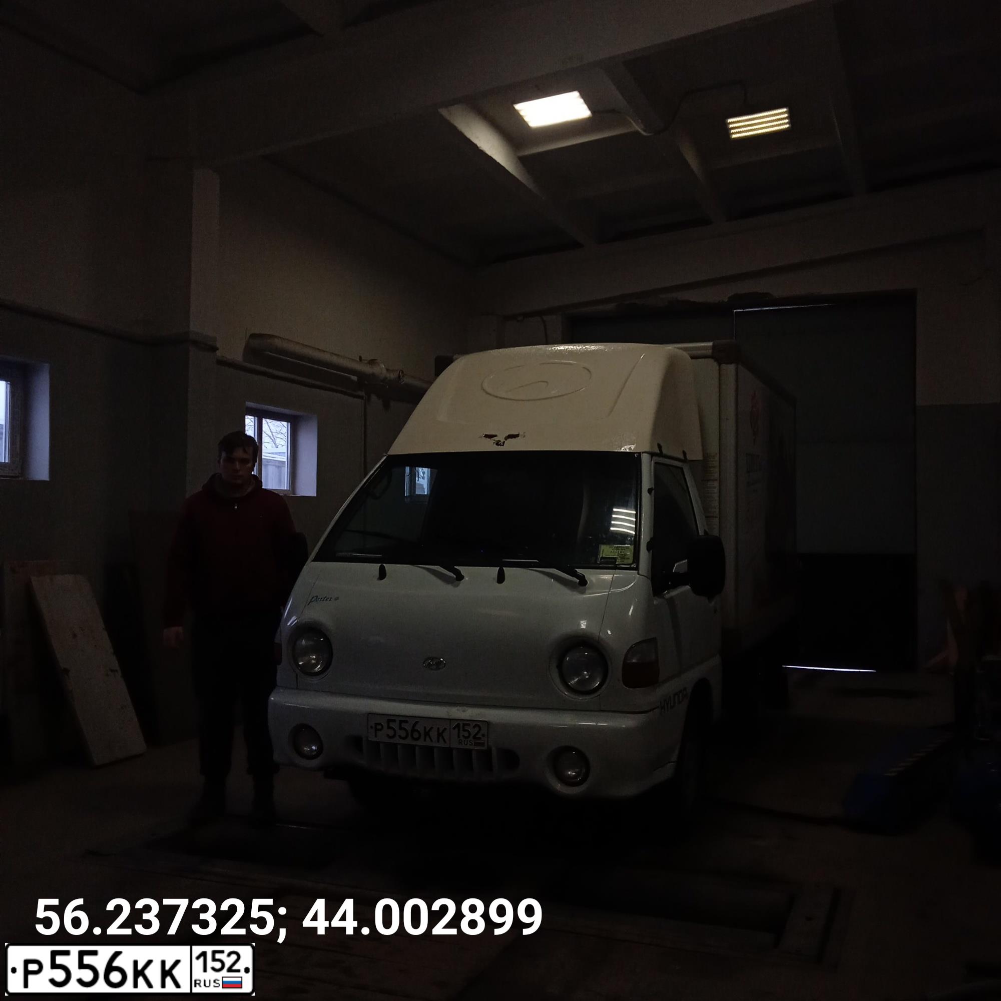 Фото автомобиля HYUNDAI PORTER, 2007 — госномер Н787УВ797. Цвет: Белый