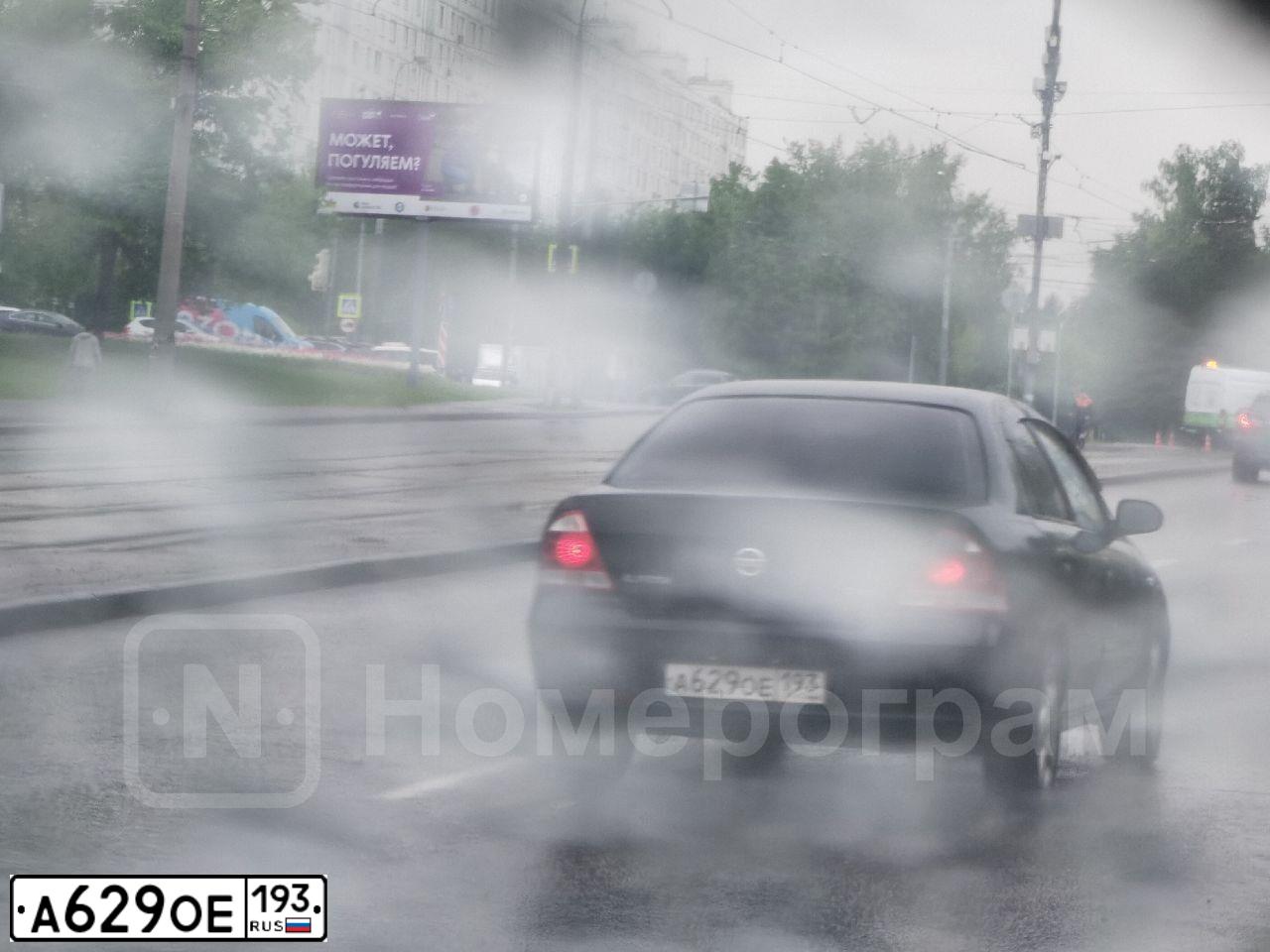 Фото автомобиля NISSAN ALMERA, 2006 — госномер А629ОЕ193. Цвет: ЧЕРНЫЙ