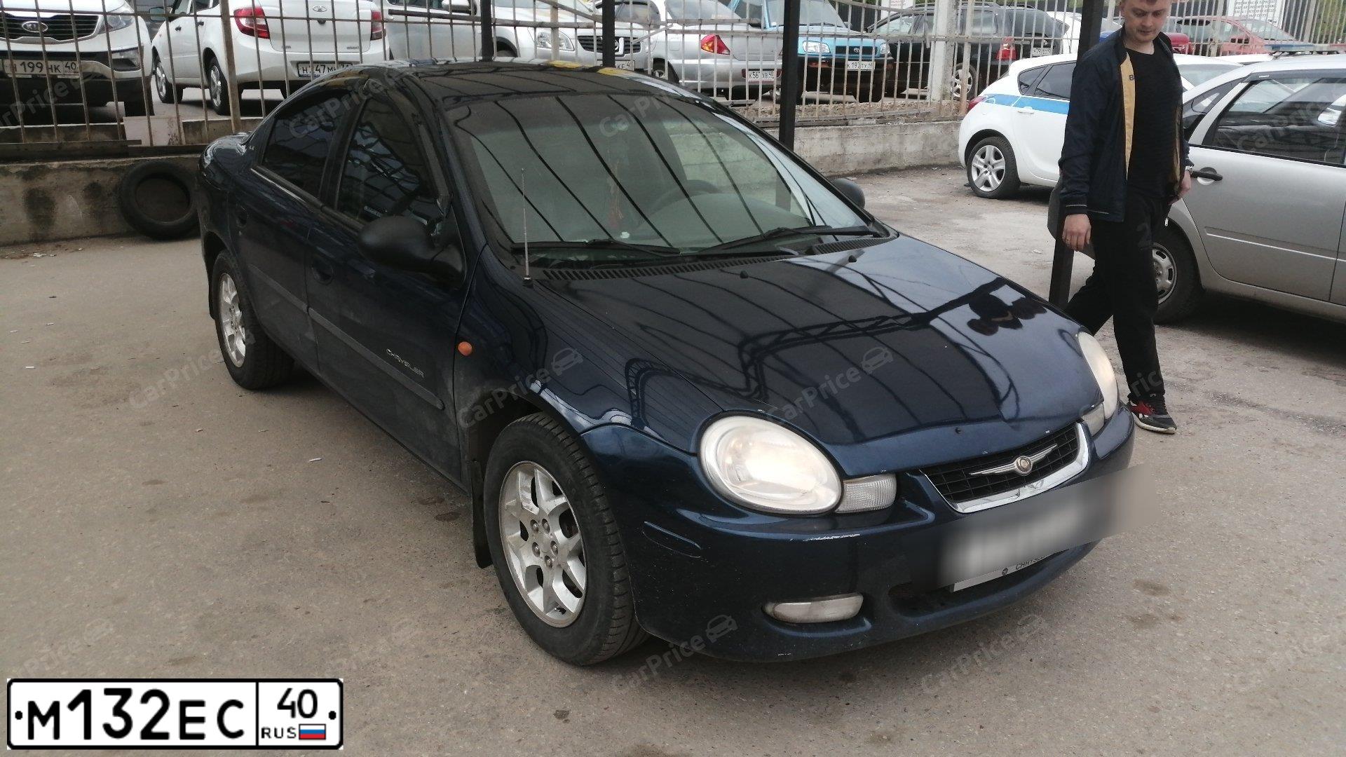 Фото автомобиля CHRYSLER NEON, 2001 — госномер К108ХА33. Цвет: синий