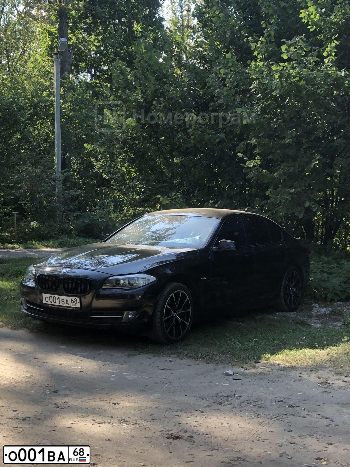 Фото автомобиля BMW SERIE 5, 2013 — госномер Р500ВА68. Цвет: ЧЕРНЫЙ