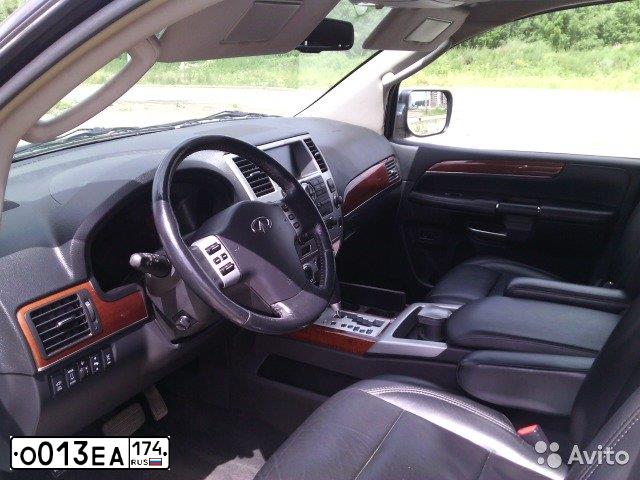 Фото автомобиля INFINITI QX80 /QX56/, 2008 — госномер О013ЕА174. Цвет: ЧЕРНЫЙ