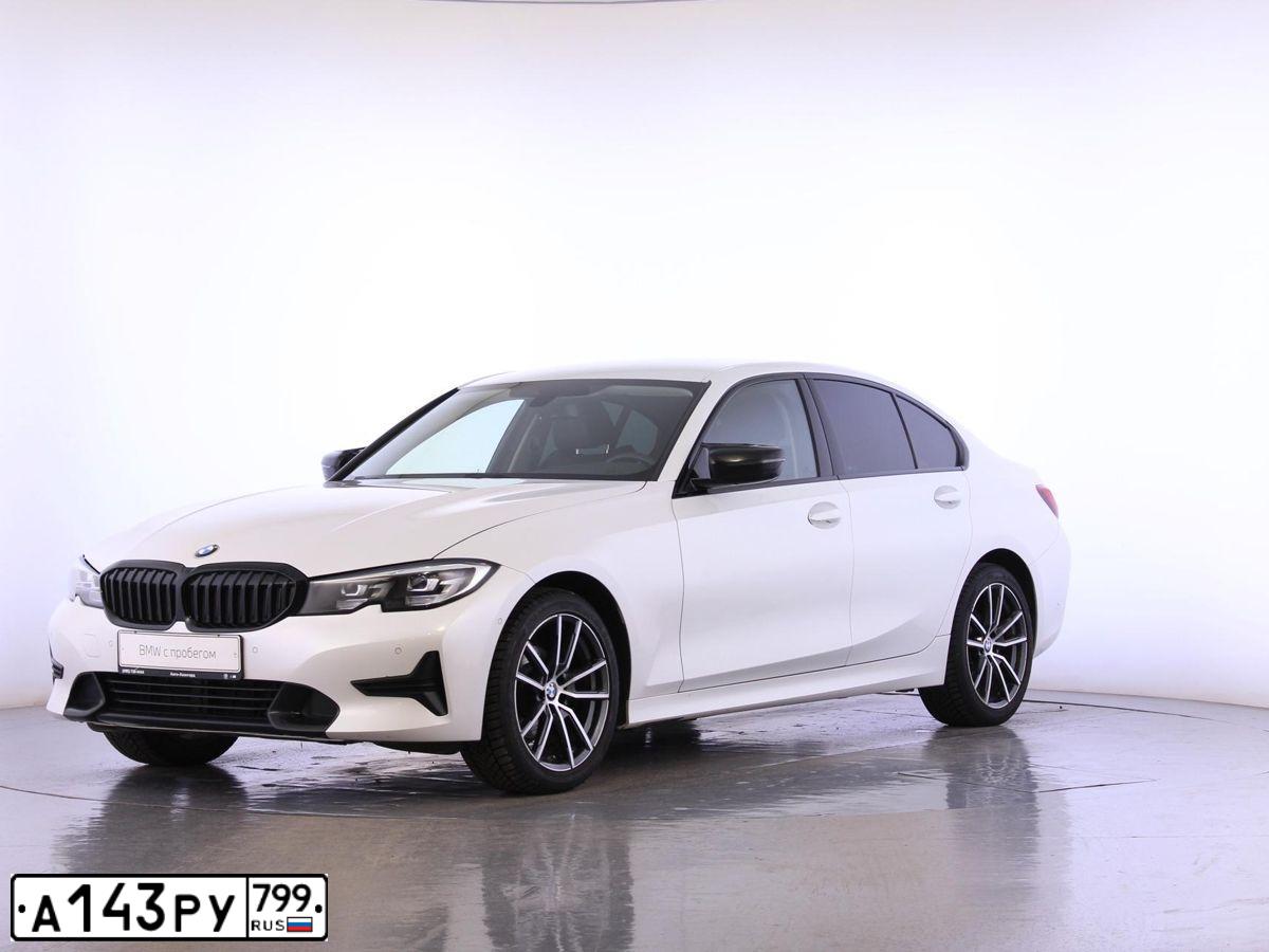 Фото автомобиля BMW SERIE 3, 2020 — госномер Т948УМ152. Цвет: Белый