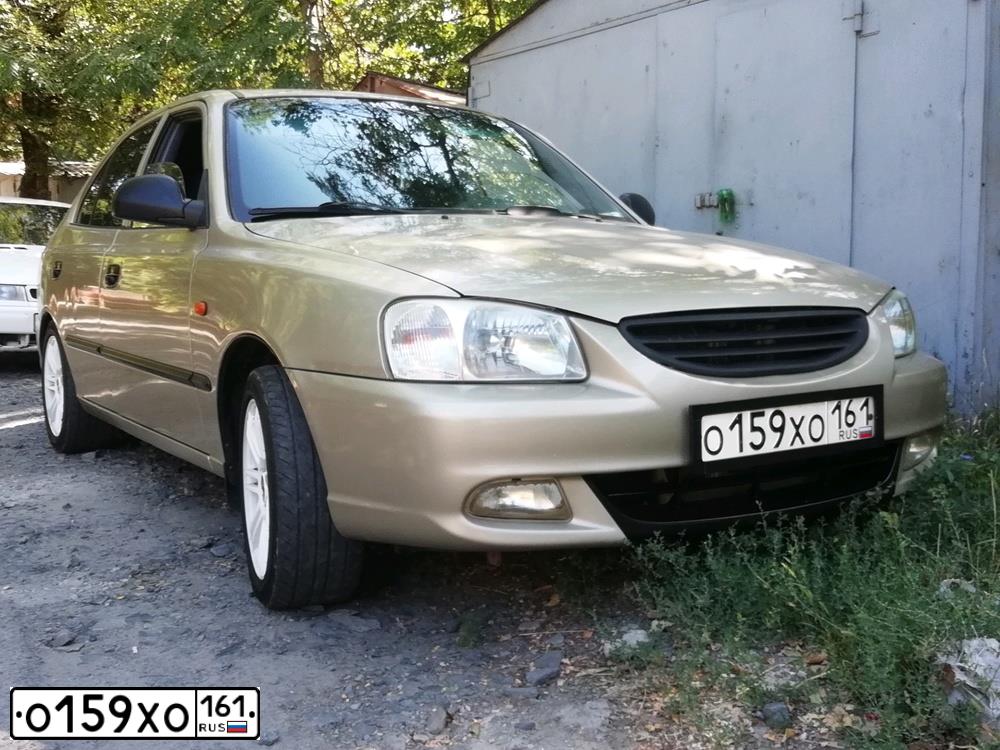 Фото автомобиля TAGAZ ACCENT, 2006 — госномер О159ХО161. Цвет: БЕЖЕВЫЙ