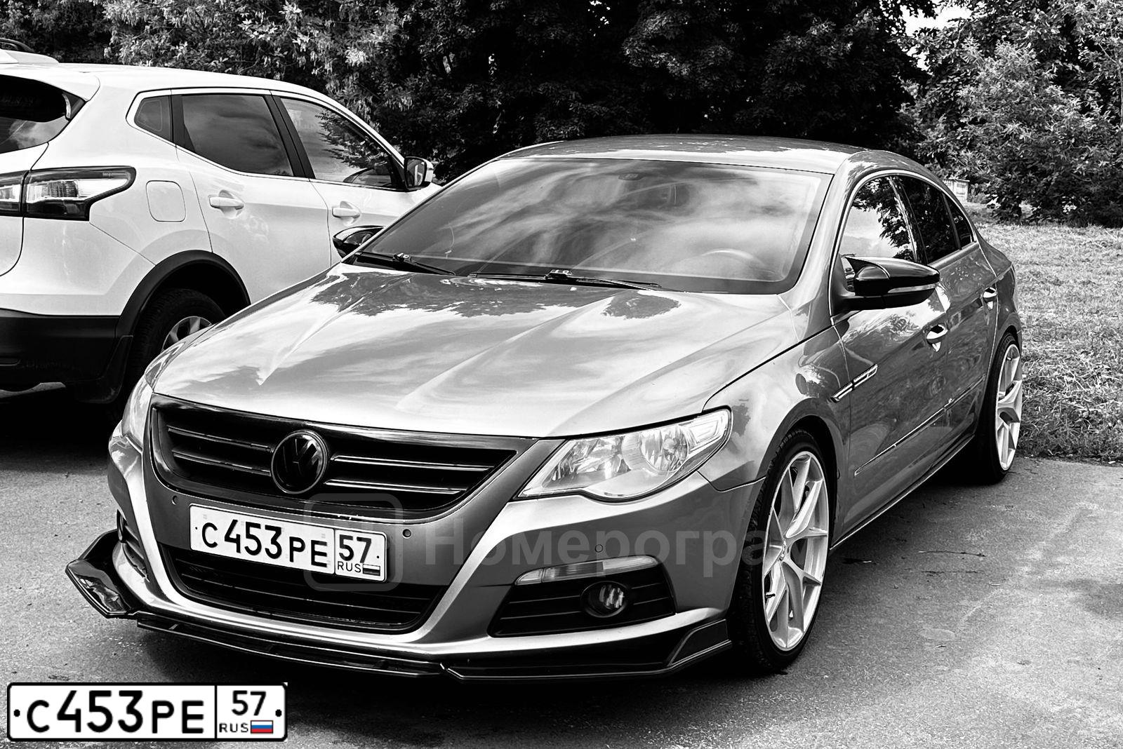 Фото автомобиля VOLKSWAGEN PASSAT, 2011 — госномер С453РЕ57. Цвет: БЕЖЕВО-СЕРЫЙ