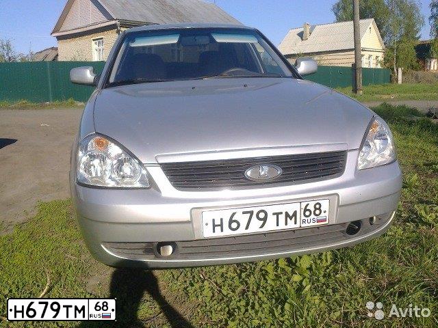 Фото автомобиля LADA 2170 PRIORA, 2007 — госномер Р092АС68. Цвет: Светло-Серебристый металлик