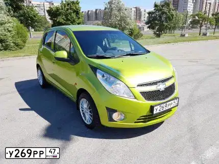 Фото автомобиля CHEVROLET SPARK, 2012 — госномер У172СН69. Цвет: САЛАТОВЫЙ