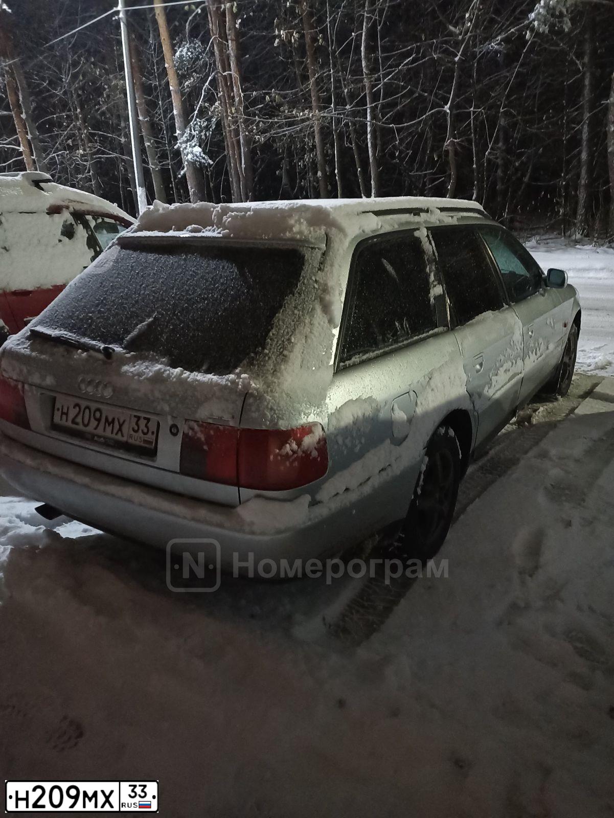Фото автомобиля AUDI A6, 1995 — госномер Н209МХ33. Цвет: СЕРЕБРИСТЫЙ