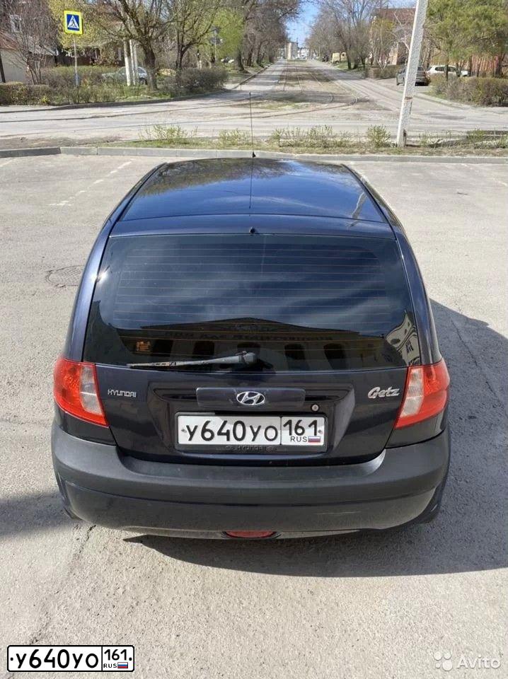 Фото автомобиля HYUNDAI GETZ, 2005 — госномер У640УО161. Цвет: ТЕМНО СЕРЫЙ