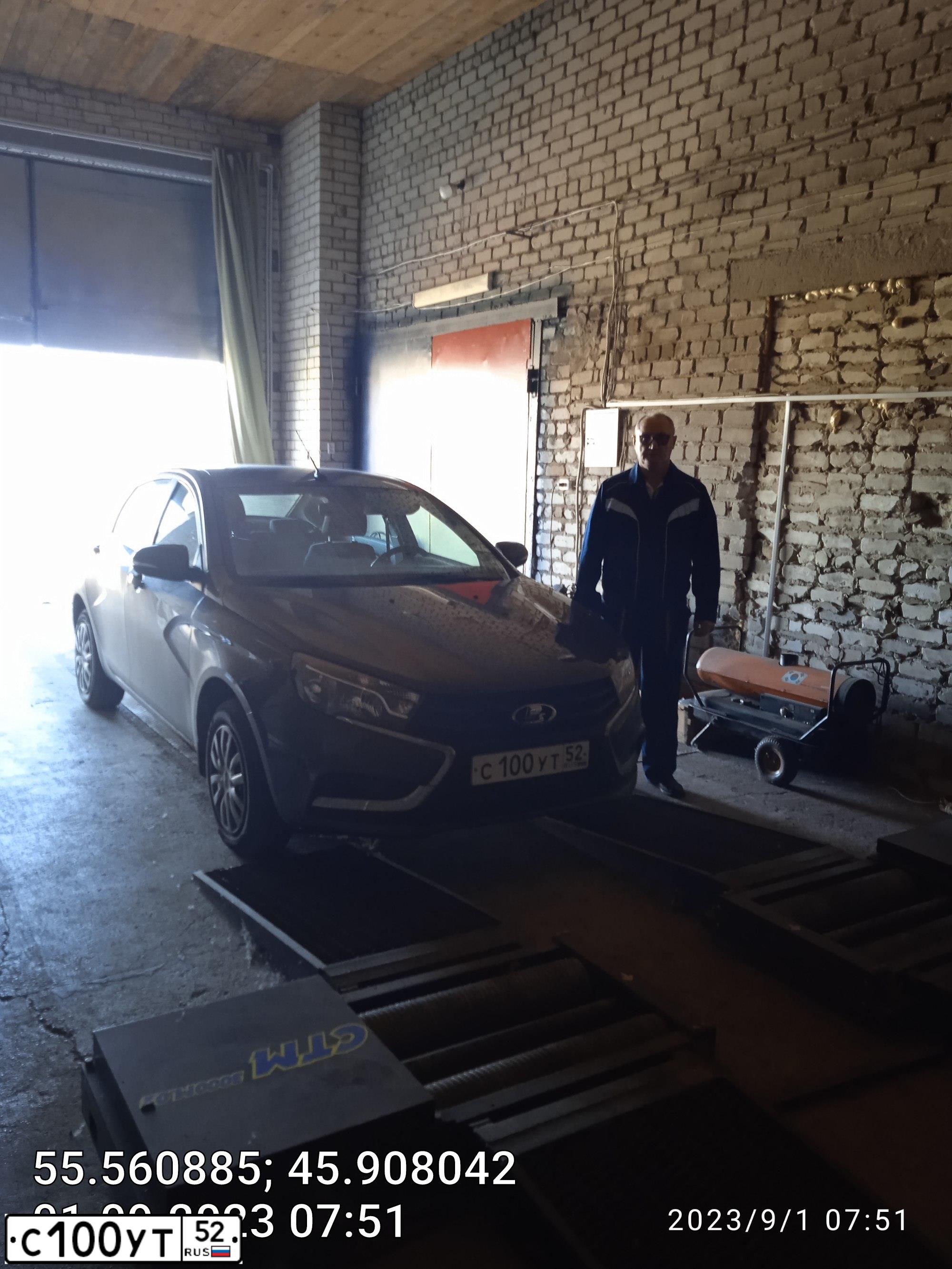 Фото автомобиля LADA VESTA, 2019 — госномер А547МТ252. Цвет: Коричневый