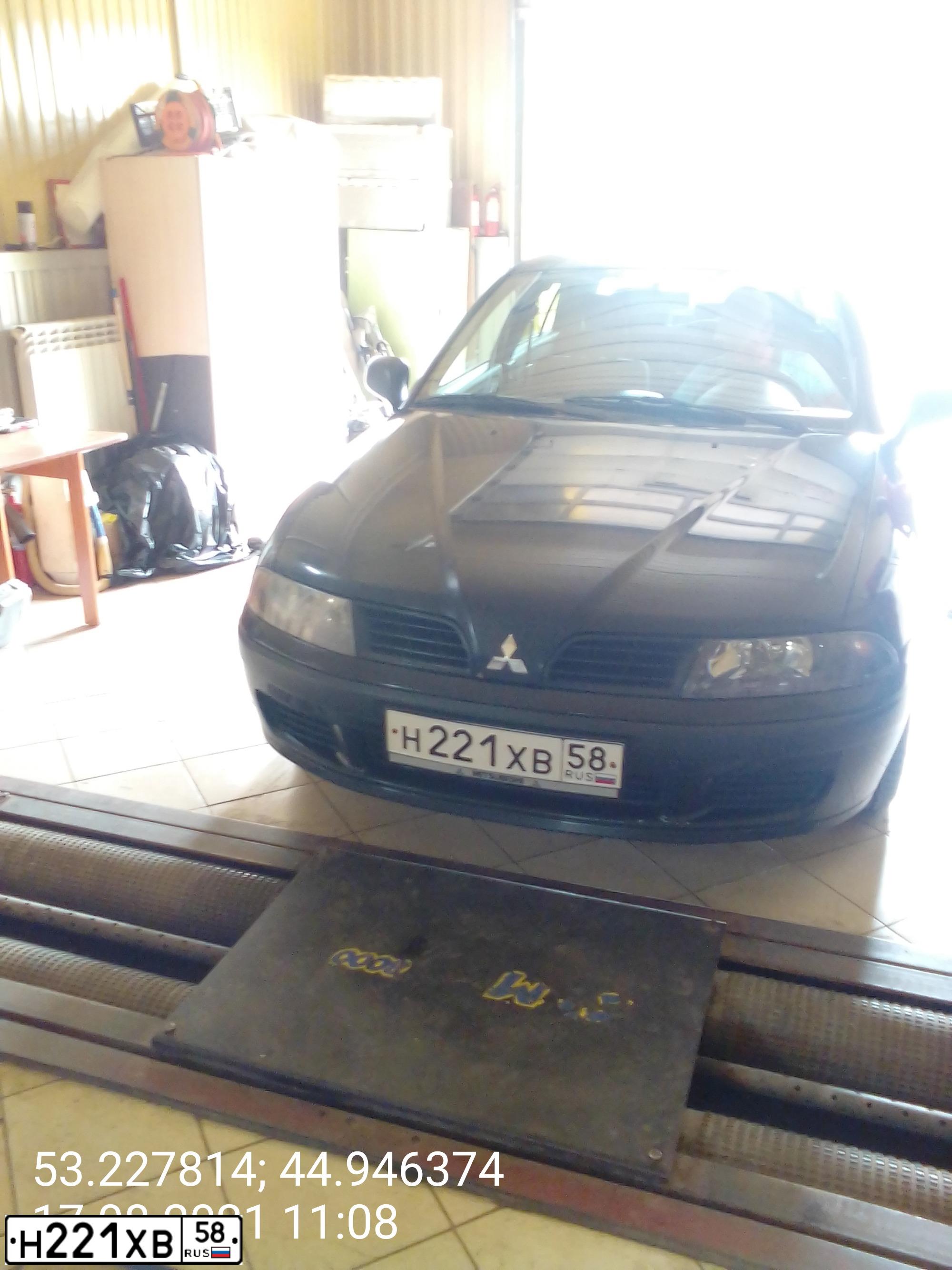 Фото автомобиля MITSUBISHI CARISMA, 2003 — госномер Н221ХВ58