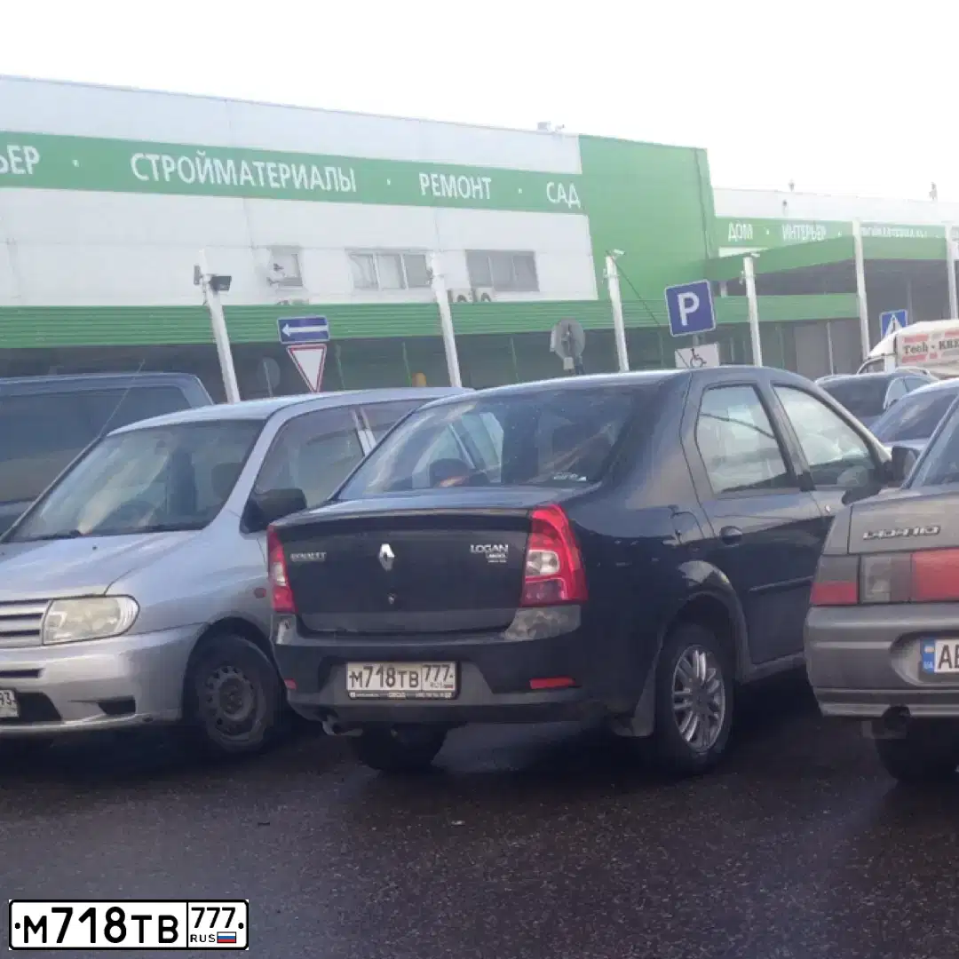 Фото автомобиля RENAULT LOGAN, 2010 — госномер К281ТР71. Цвет: ЧЕРНЫЙ