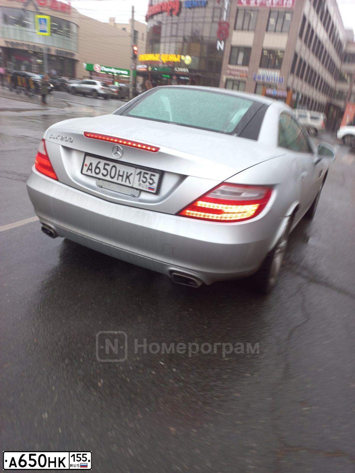 Фото автомобиля MERCEDES-BENZ SLK-CLASS, 2011 — госномер А650НК155